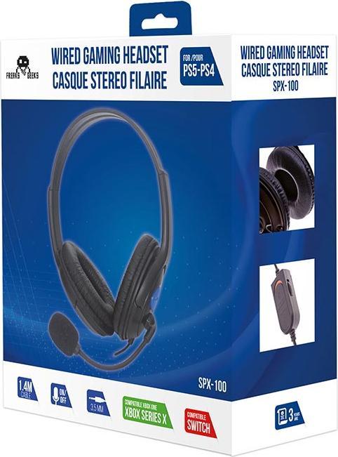 Actual product image Freaks and Geeks Cuffie wired SPX-100 V2 Ps4/One/Switch F&G