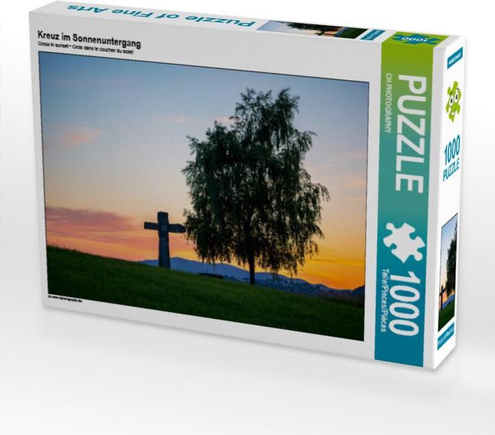 Image du produit Croix au coucher du soleil (puzzle) (1000 pièces)