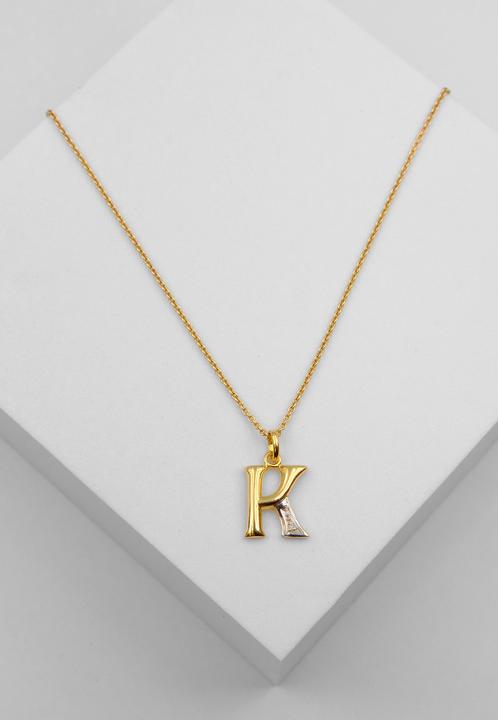 Actual product image Muau Letter (750/18 K Yellow gold)