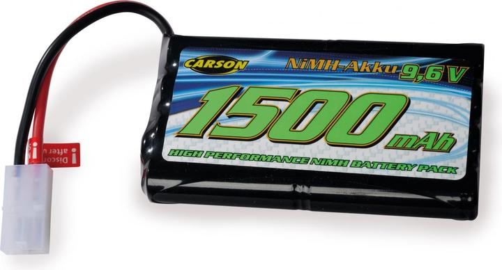 Image du produit Carson 9,6V/1500mAh Batterie NiMH Power TAM (9.60 V, 1500 mAh)