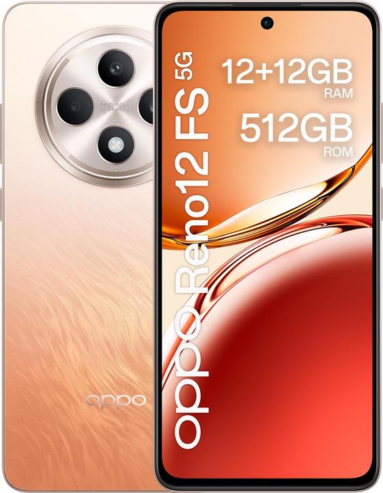 OPPO Reno12 FS 5G (512 GB, Amber Orange, 6.67", Dual SIM, 50 Mpx, 5G)