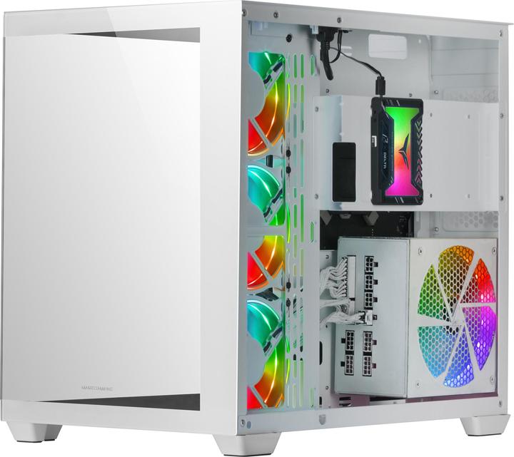 Image du produit Mars Gaming Boitier Grand Tour E-ATX MCV4 RGB avec panneaux vitrés (Blanc) (mATX, Mini-ITX, ATX)