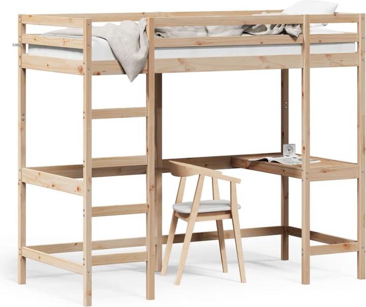 Immagine prodotto VidaXL Letto a soppalco con scrivania (90 x 190 cm)