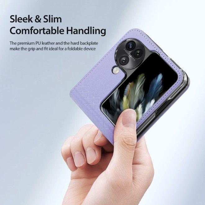Actual product image Dux Ducis Bril Series Leather Cover (Oppo Find N3 Flip)