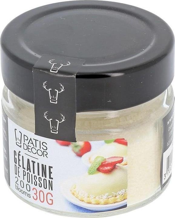 Immagine prodotto Patisdécor Gelatina di pesce in polvere 200 Bloom (50g) (19.80 g)