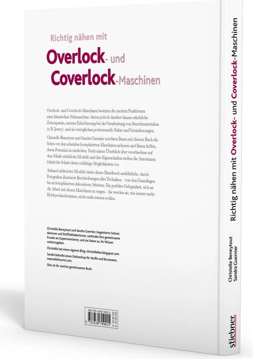 Produktbild Richtig nähen mit Overlock- und Coverlock-Maschinen (Deutsch, Christelle Beneytout, 2021)