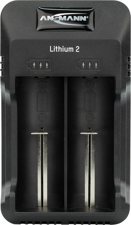 Immagine prodotto Ansmann litio 2 (1 pz., 14500, 16340, 17670, 18500, 18650, 22650, 26650, AAA, AA, Caricabatterie senza batteria)