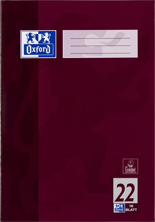 Produktbild Oxford Schulheft (A4, Kariert, Harter Einband)