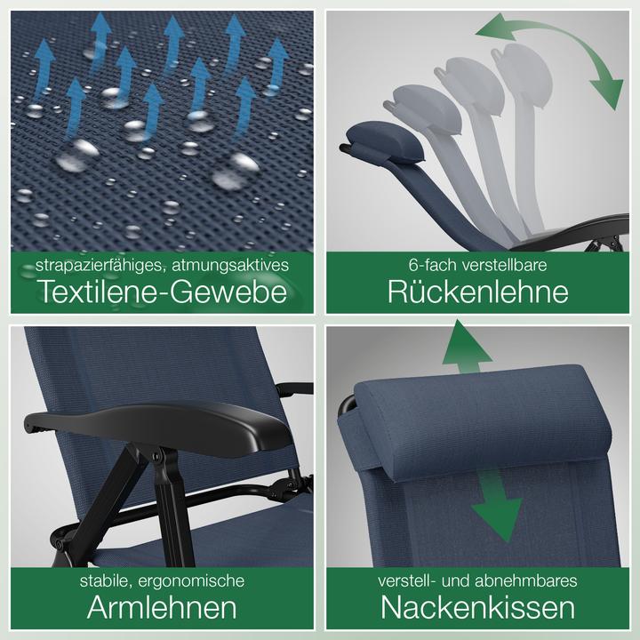 Actual product image Aktivshop Klappstuhl aktiv Camping mit Beinauflage