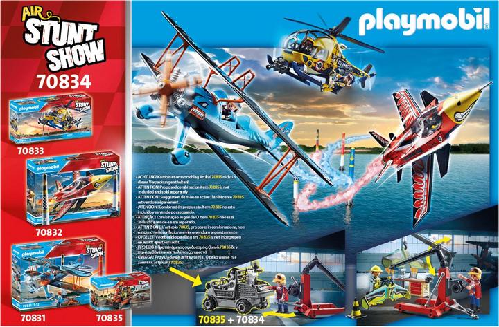 Immagine prodotto Playmobil 70834 Stazione di servizio Air Stuntshow (70834, Playmobil Stunt Show)