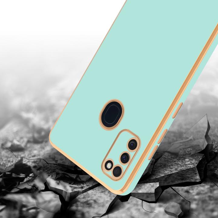 Productafbeelding Cadorabo Hoesje voor Samsung Galaxy M21 / M30s in TPU met camerabescherming LM130 Style (Samsung Galaxy M30, Samsung Galaxy M21)