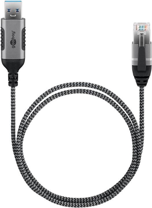 Image du produit Goobay Câble Ethernet USB-A 3.0 vers RJ45, Slim, 7,5 m (USB 3.0, RJ45, RJ45 (1x))