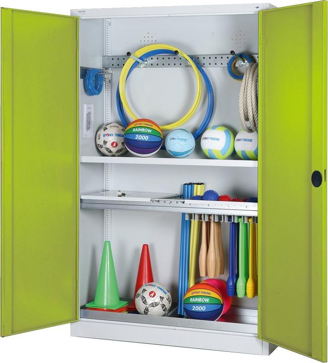 Immagine prodotto C+P Armadio modulare per attrezzature sportive con attrezzatura completa (HxLxP: 195x120x50 cm, con