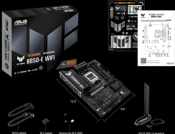 Actual product image ASUS MB TUF GAMING B850-E WIFI (AM5, AMD B850, ATX)