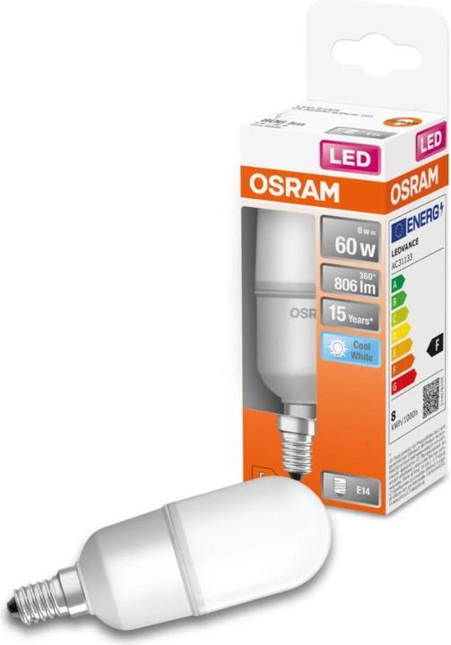 Produktbild Osram Led Star Stick (E14, 60 W, 806 lm, 1 x, F)
