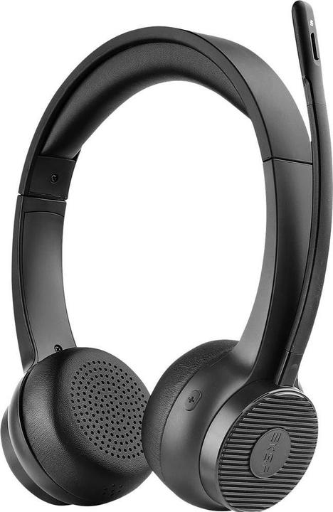 Produktbild Eksa H16 Computer On Ear Headset Bluetooth® Schwarz Noise Cancelling, Mikrofon (Kabellos, USB-A)