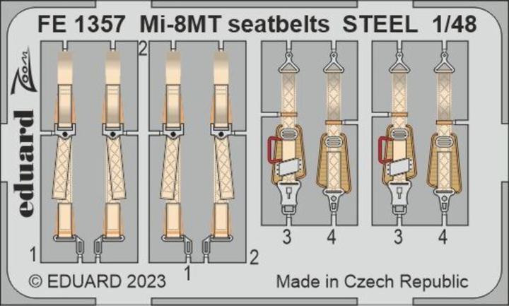 Image du produit Eduard Mi-8MT seatbelts STEEL 1/48 TRUMPETER