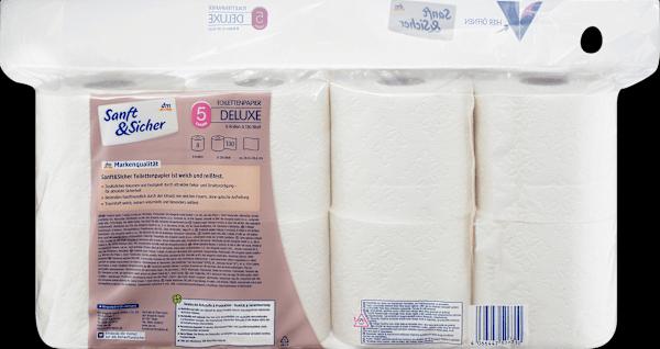 Immagine prodotto dm Sanft&Sicher Carta igienica deluxe a 5 veli (8x130 fogli)