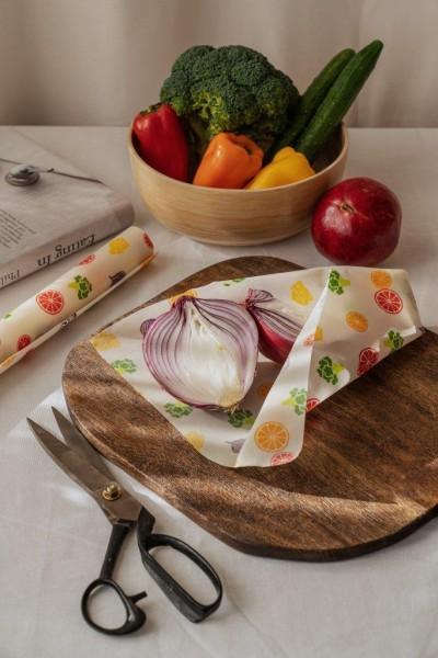 Produktbild Nuts Bienenwachstuch-Rolle Obst, 30.5x90 cm (1 x)