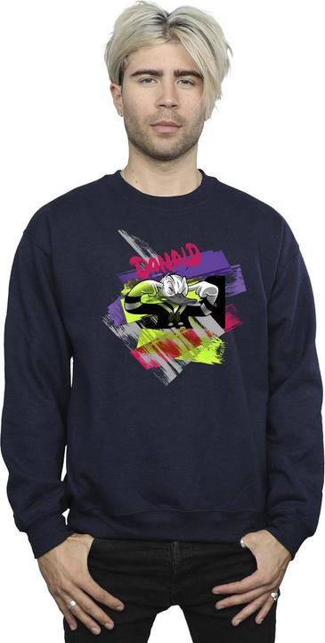 Actual product image Disney Mens Donald Duck Ear Plug Bright Sweatshirt (S)