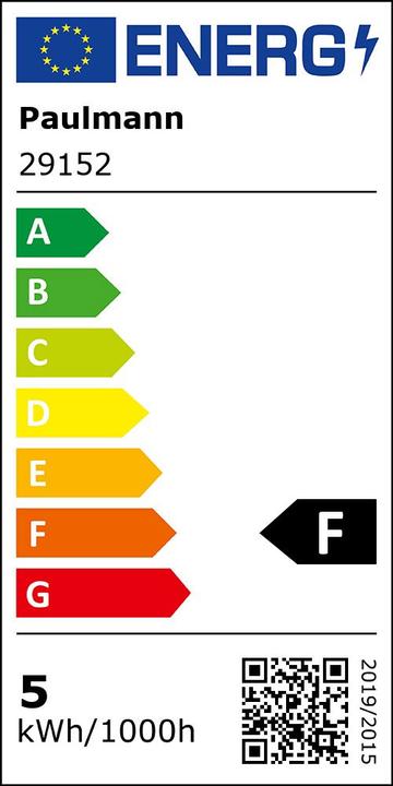 Energie-Label Paulmann Kerze (E14, 5 W, 470 lm, 1 x, F)
