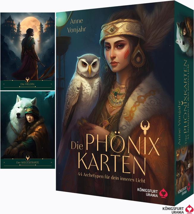 Produktbild Die Phönix-Karten - 44 Archetypen für dein inneres Licht (Deutsch, Anne Vonjahr, 2024)