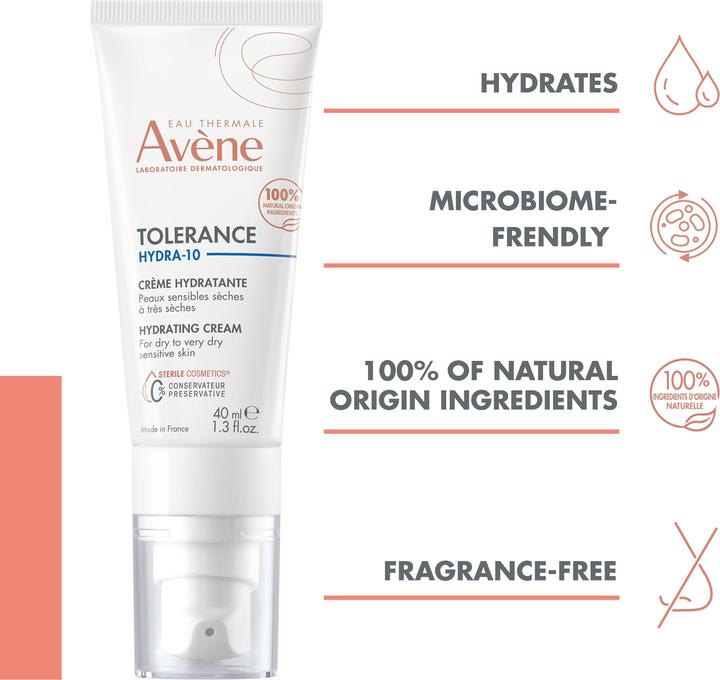 Image du produit Avène Tolérance Hydra-10 Crème hydratante (40 ml, Crème 24h)