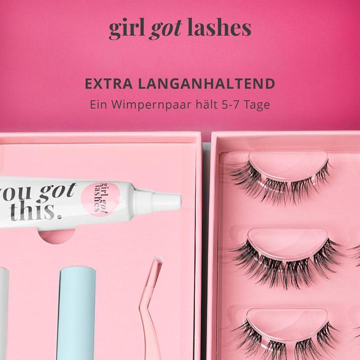 Immagine prodotto Girl got lashes Wimpern-Starterset mit Applikator & Remover (Ciglia artificiali)