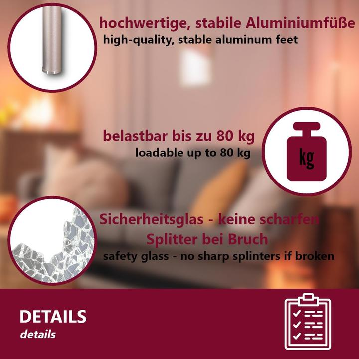 Produktbild Euro Tische TV-Board aus Glas