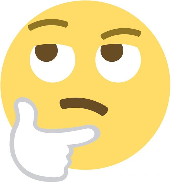 Image du produit Emojione Emoji visage pensant (80 x 86 cm)