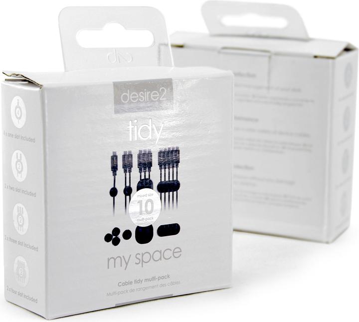 Image du produit Desire2 My Space, Cable clip, Desk, Black