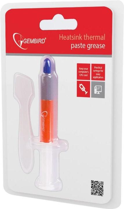Actual product image Gembird Heat sink Thermal Grease 3g (4.50 W/m K, 3 g)