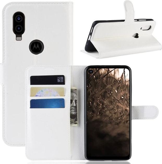 Image du produit MU Classic Série de couvertures de livres en cuir litchi (Motorola One Vision)