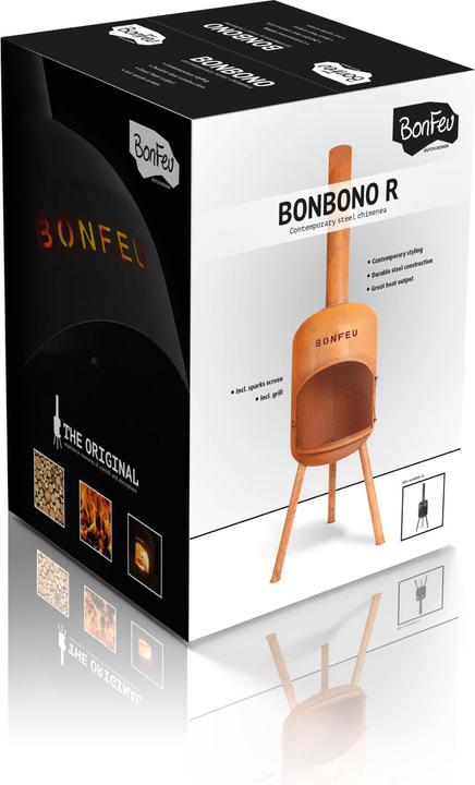 Immagine prodotto Bonfeu BonBono Roest Tuinhaard - L 45 x L 45 x H 165 cm - Staal - bruin - Tuinhaard - Terrasverwarming - Te