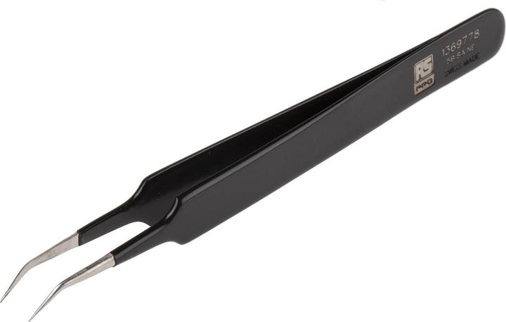 Immagine prodotto Rs Pro ESD epoxy coated tweezers bent 110mm