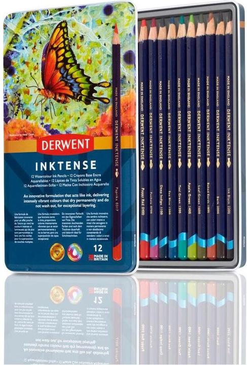 Actual product image Derwent Inktense Permanent (Multicoloured, 12 x)