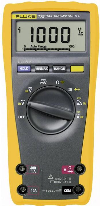 Produktbild Fluke 175 Hand-Multimeter kalibriert (ISO) digital CAT III 1000 V, CAT IV 600 V (CAT IV 600V, CAT III 1000V)