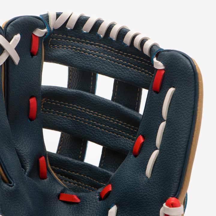 Immagine prodotto Kipsta Guanto da baseball per bambini con lancio a destra - BA100 blu/beige (10.50")