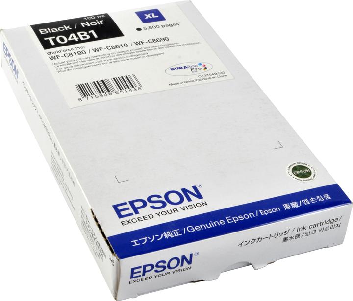 Produktbild Epson Ink Cartridge XL Black T04b1 (BK)