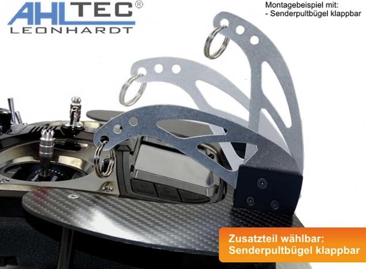 Produktbild AHLtec Senderpult FrSky Tandem XE Black mit Standard Senderpultbügel, ohne Handauflage