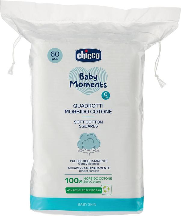 Actual product image Chicco Cotton pads (Monthly box, 60 Piece)
