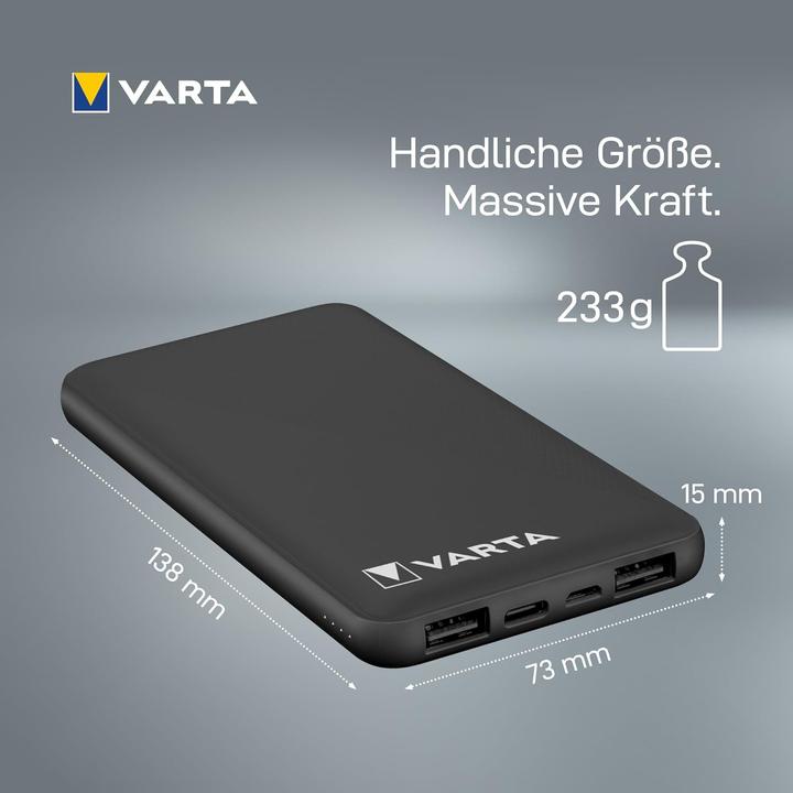 Produktbild Varta Powerbank 10000mAh mit 4 Anschlüssen (10000 mAh, 15 W)
