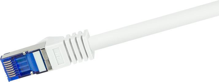 Actual product image LogiLink Patch cable Ultraflex, Cat.6A, S/FTP, 1.0 m, whiteá (S/FTP, CAT6a, 1 m)