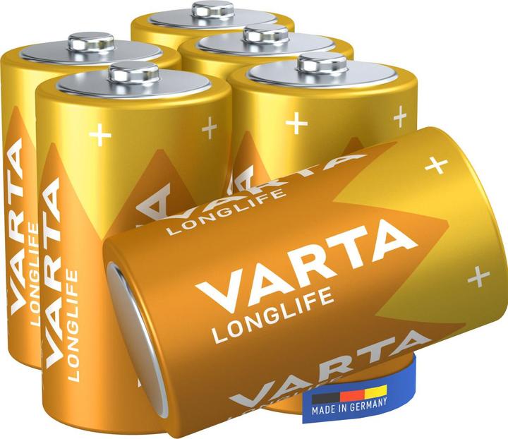 Actual product image Varta LONGLIFE Extra (6 pcs., D, 15800 mAh)