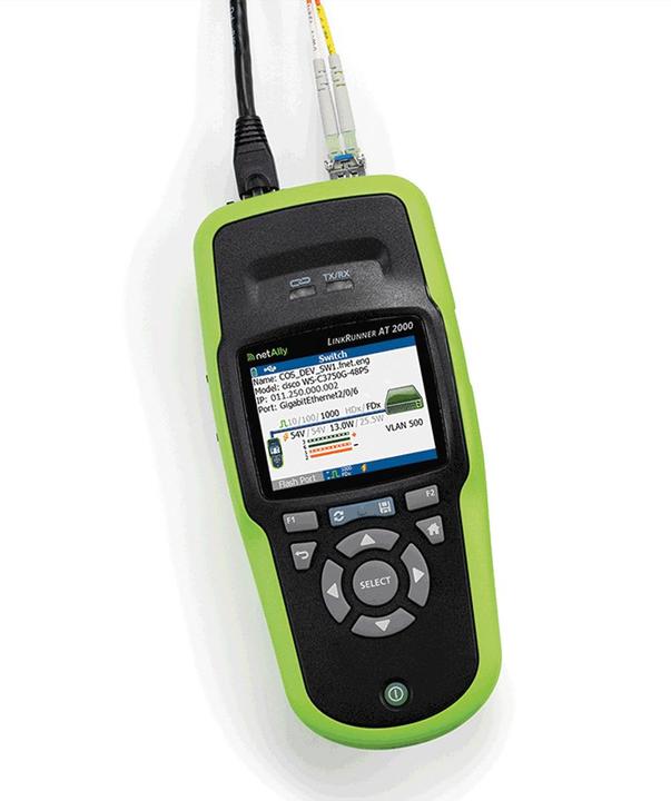 Productafbeelding Netscout LinkRunner AT 2000 Netwerk Autotester (glasvezel + z/w)