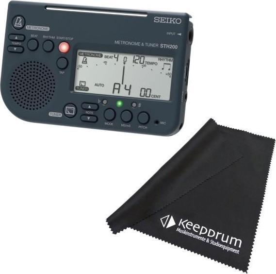 Produktbild Seiko Metronom STH-200 mit Stimmgerät-Funktion mit Tuch