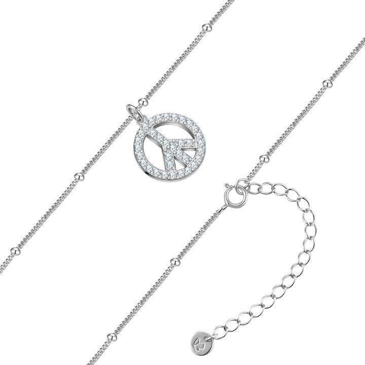 Produktbild Glanzstücke München Damen Halskette Peace - 36600 (Sterling Silber)