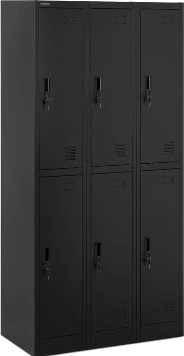 Produktbild Fromm & Starck Spindschrank Schliessfachschrank Metallschrank abschliessbar 6 Spinde 200 kg (90 x 45 cm)