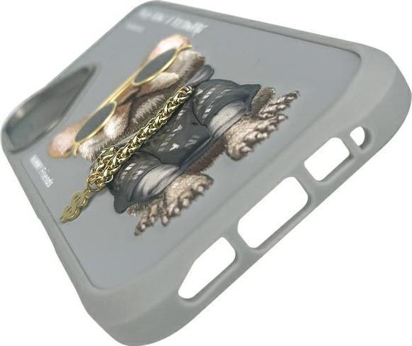 Immagine prodotto Dog & Bone Nimmy case iPhone 16 6.1" gray Glasses Cool Dog (Apple iPhone 16)