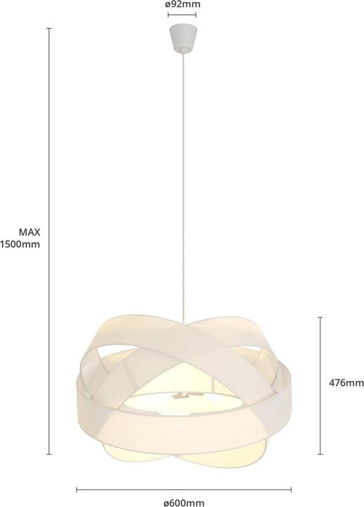 Image du produit Lindby Simaria Lampe à suspendre White (E27)